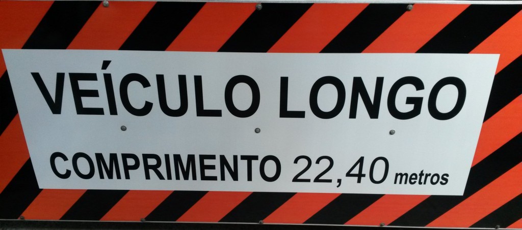 Placa Veículo Longo